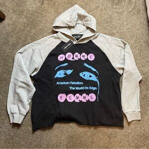 New Homme+Femme men’s Hoodie Sz XL Teary Eye